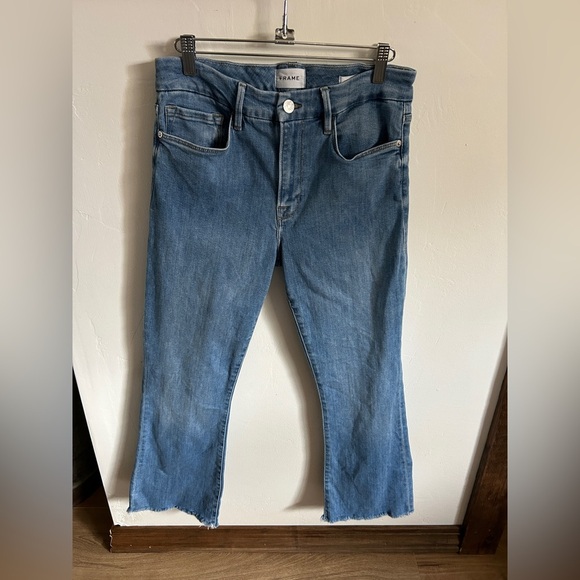 FRAME Denim Le Crop Mini Boot - Picture 1 of 7